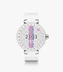 루이비통 시계 화이트 호라이즌 CONNECTED WATCH TAMBOUR HORIZON PURE WHITE 42 QBBB94